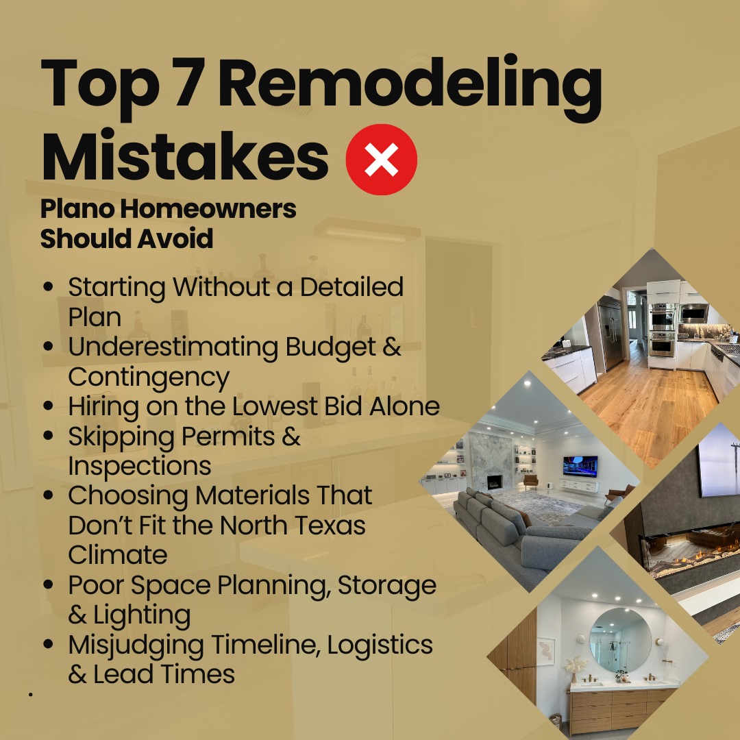 This image shows the details about remodeling mistakes to avoid.