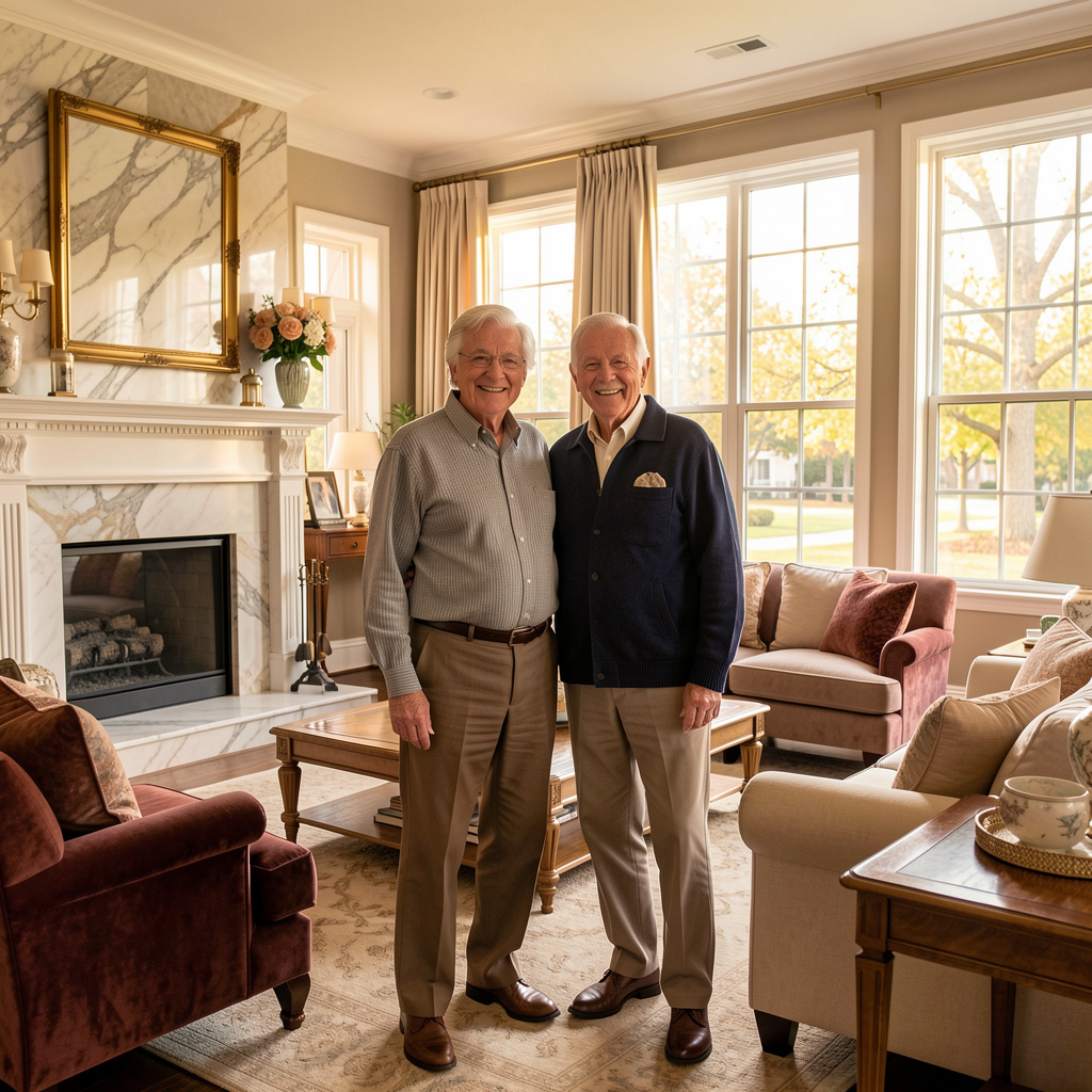 Accessible aging-in-place remodeling design in a North Dallas home, featuring a comfortable and safe living space tailored for long-term independence and mobility.